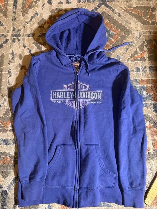 Harley-Davidson Tops - Harley Davidson Full Zip Hoodie Size S Purple Heart of Dixie Pelham AL